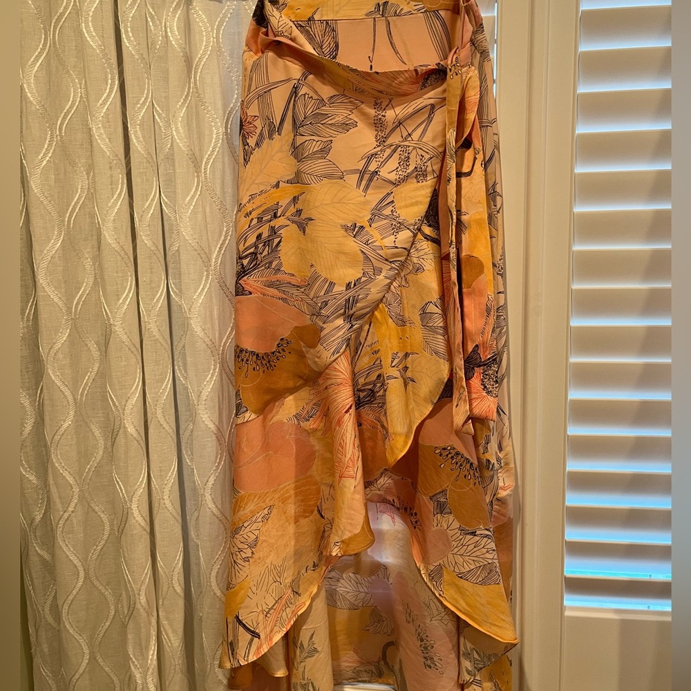 Maeve from Anthropologie asymmetrical maxi skirt